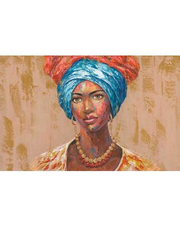 Schilderij afrikaanse vrouw