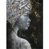Schilderij African lady, olieverfschilderij happyhome