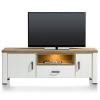 wit lowboard, tv meubel eikenhout arizona