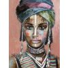 Olieverfschilderij afrikaanse vrouw