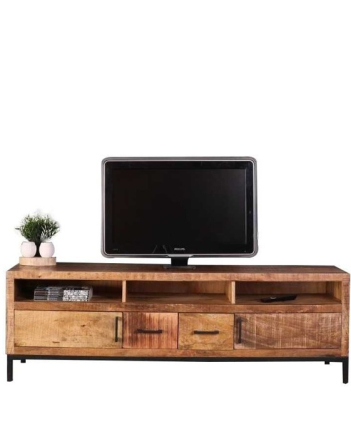 TV meubel mangohout met lades en deuren