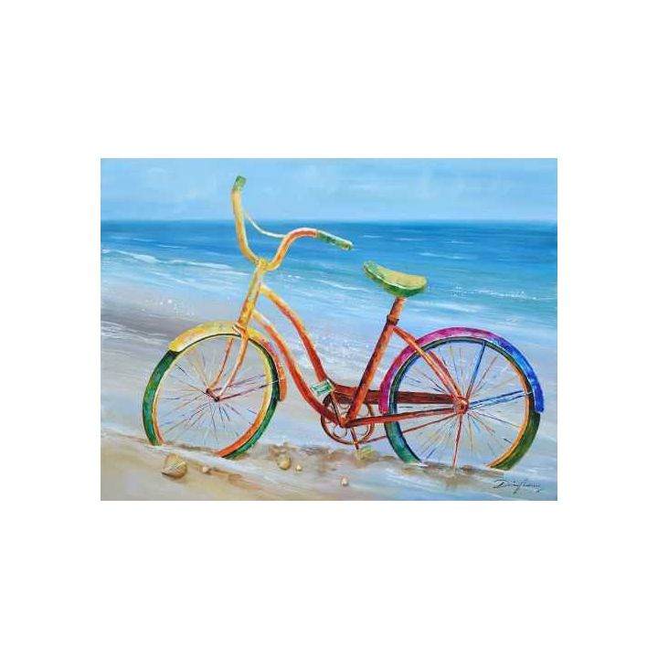 Olieverfschilderij fiets