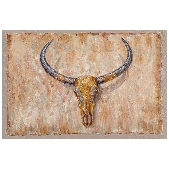 Olieverfschilderij bull, schilderij dieren happy home