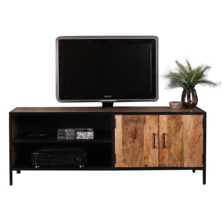 Conjugeren De stad Tientallen Robuust tv meubel mangohout | 150 cm | Happy Home