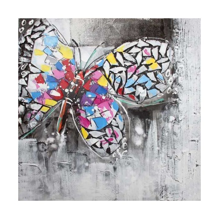 Schilderij butterfly, olieverfschilderij vlinder