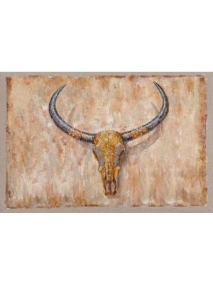 Olieverfschilderij bull, schilderij dieren happy home