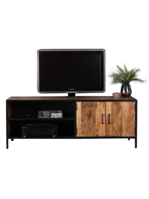 Tv meubel hout staal
