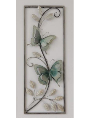 wanddecoratie metaal vlinders